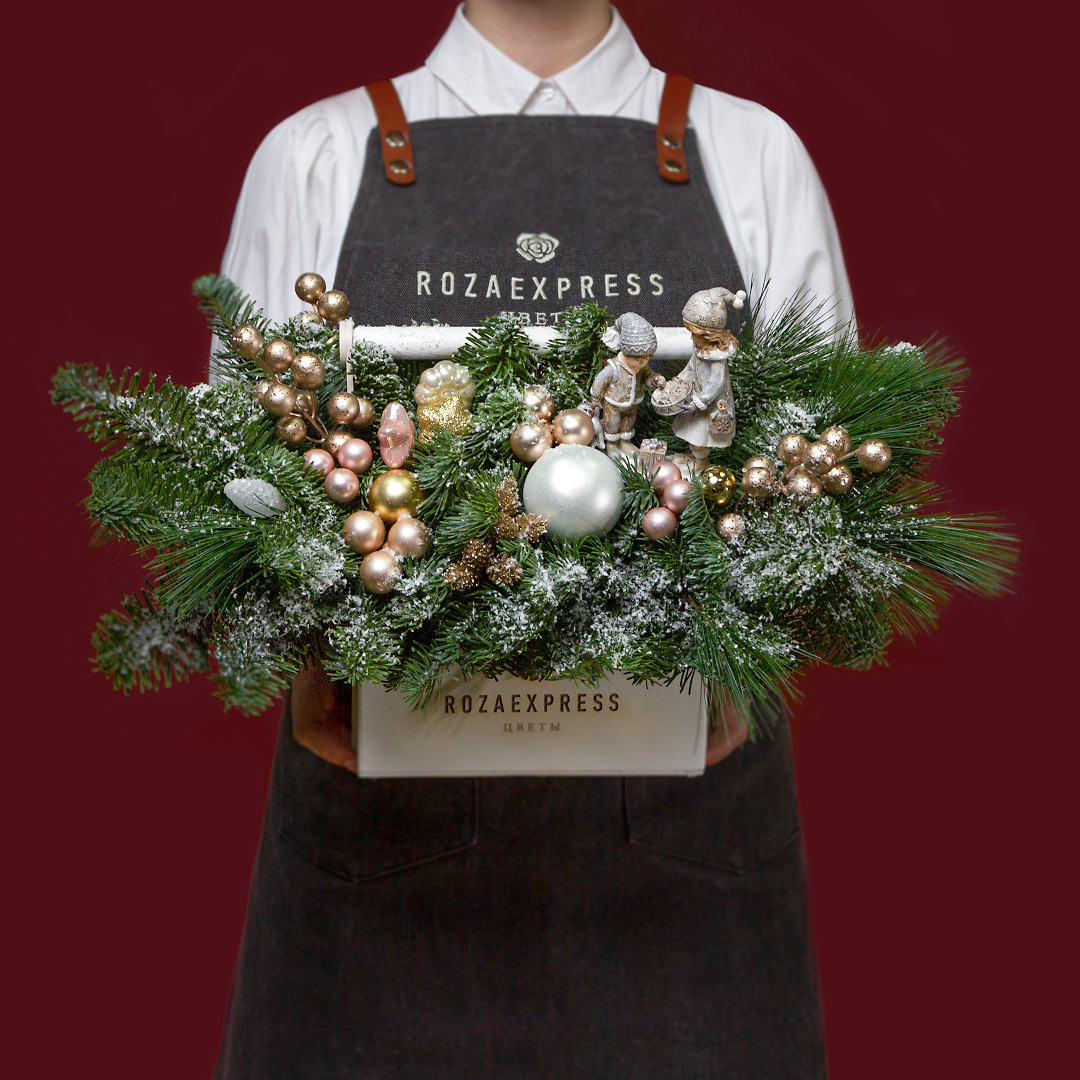 заказать букет Белый ящик с детьми