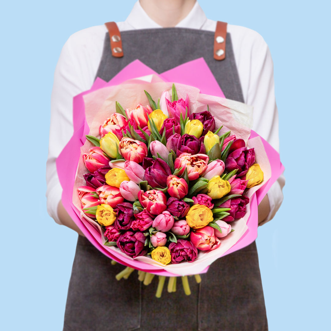 заказать букет Тюльпаны микс