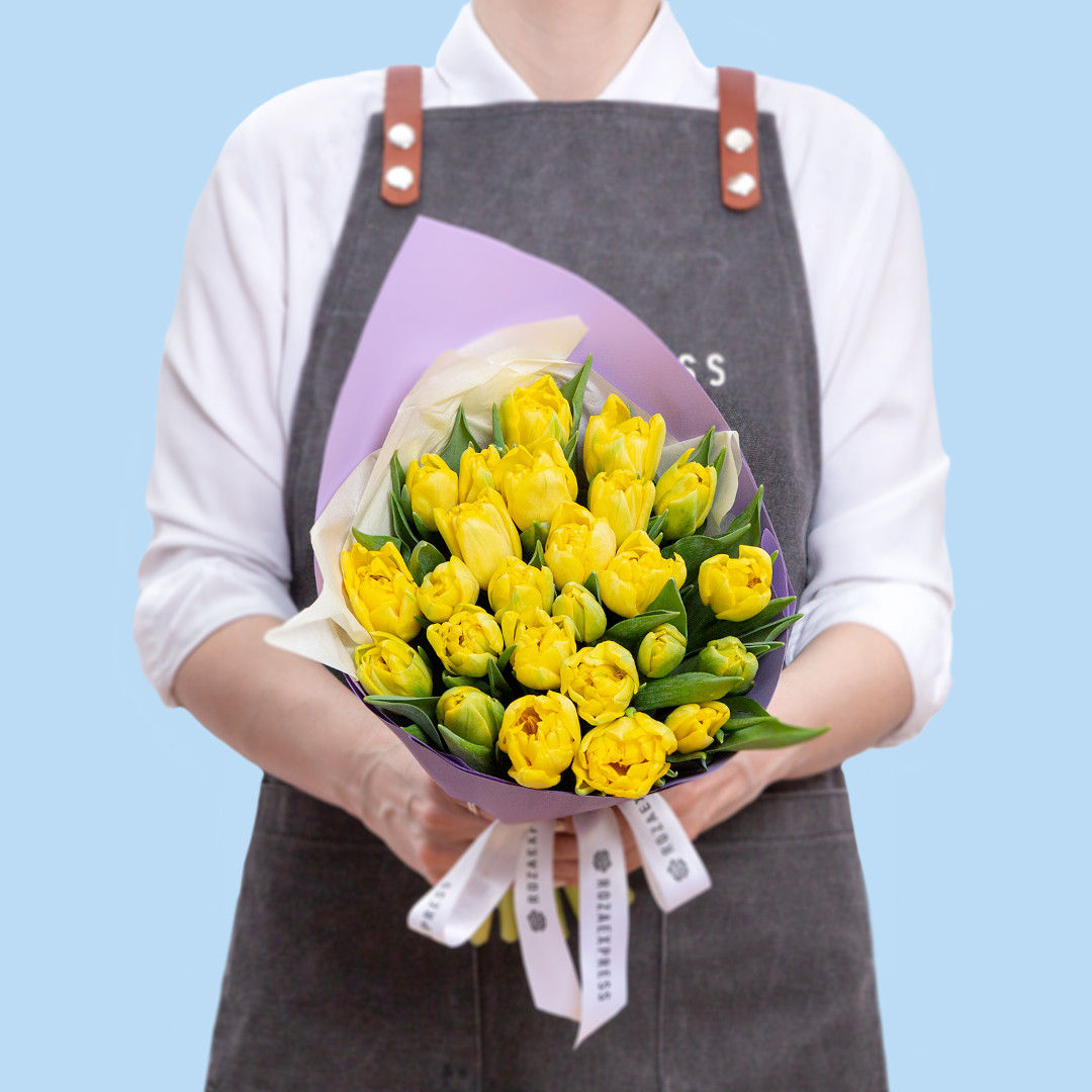 заказать букет Желтые тюльпаны