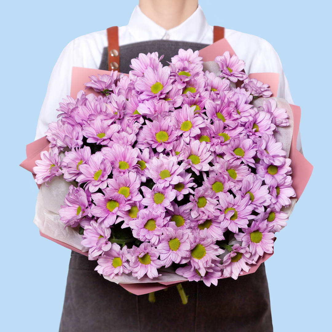 заказать букет Хризантема Гранд Пинк