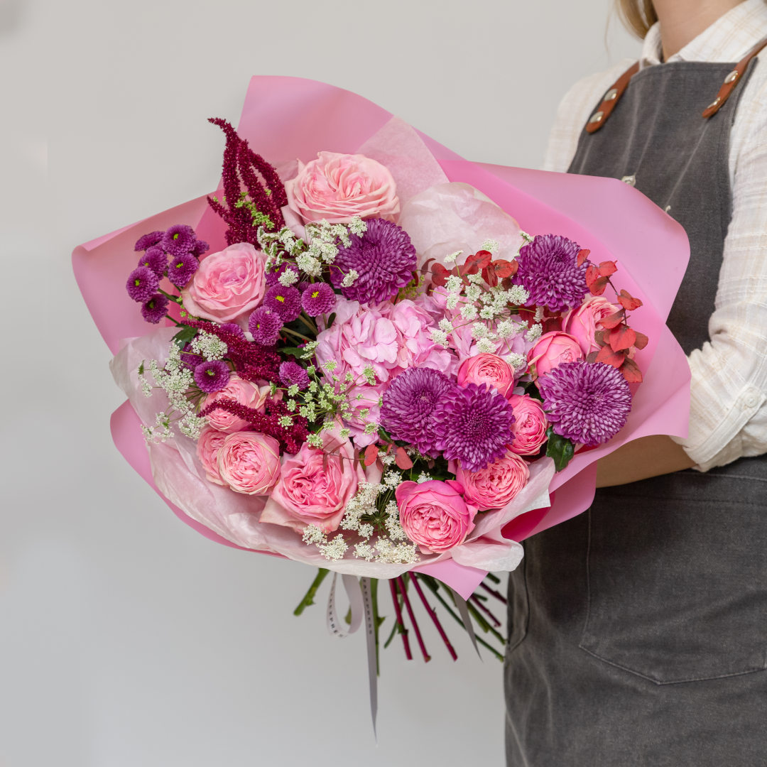 заказать букет Хризантемы Густав и гортензия