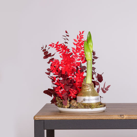 заказать букет Зимняя композиция 15